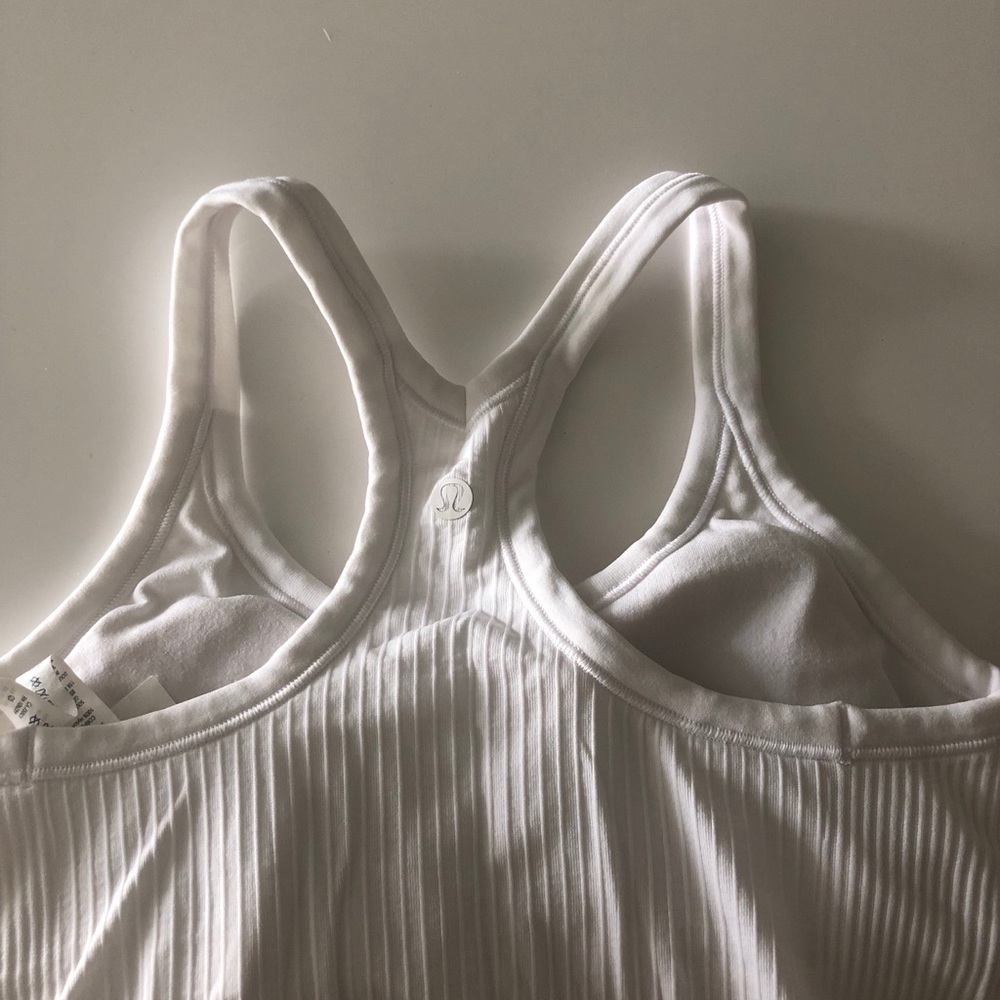NEW Lulu Lemon White Racerback Tank - Size 4
